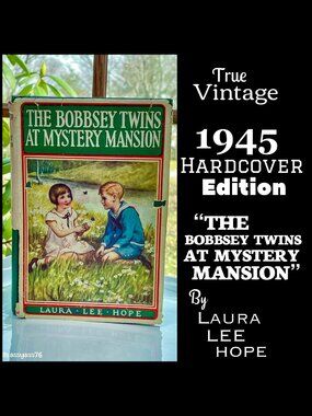▪️ANTIQUE/VTG▪️1945 Hardcover Ed "The Bobbsey Twins At Mystery Mansion